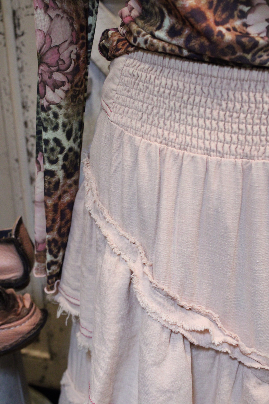 Rosy Ruffle Skirt