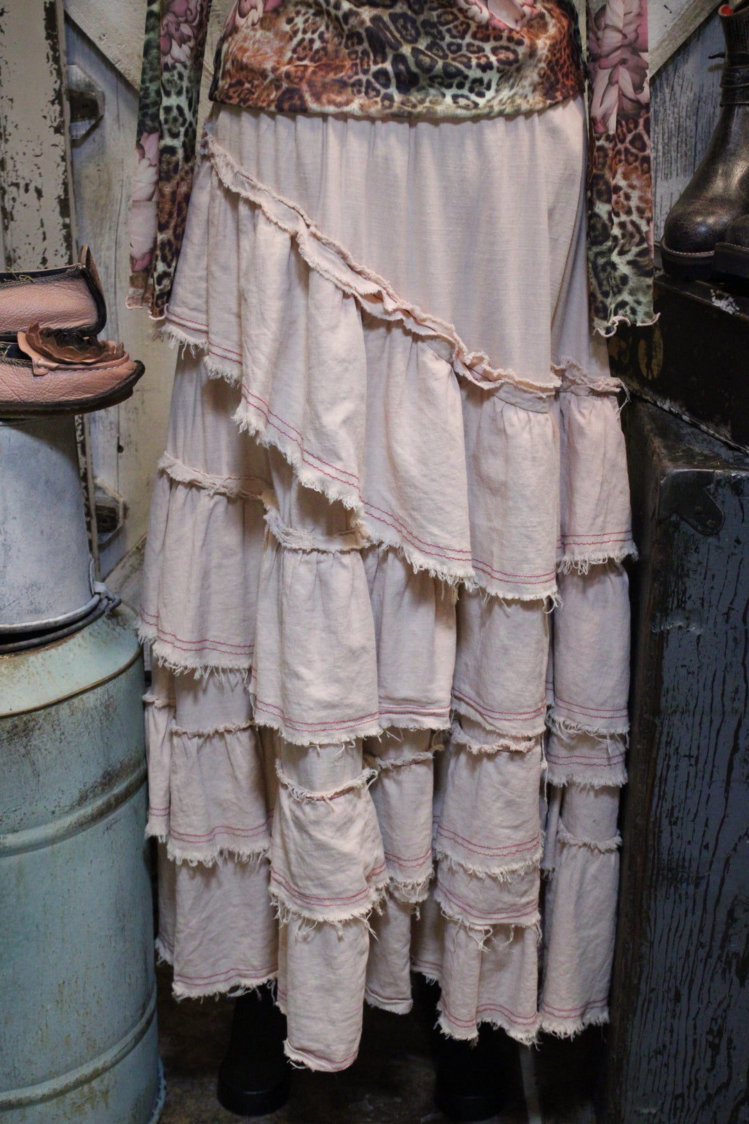 Rosy Ruffle Skirt