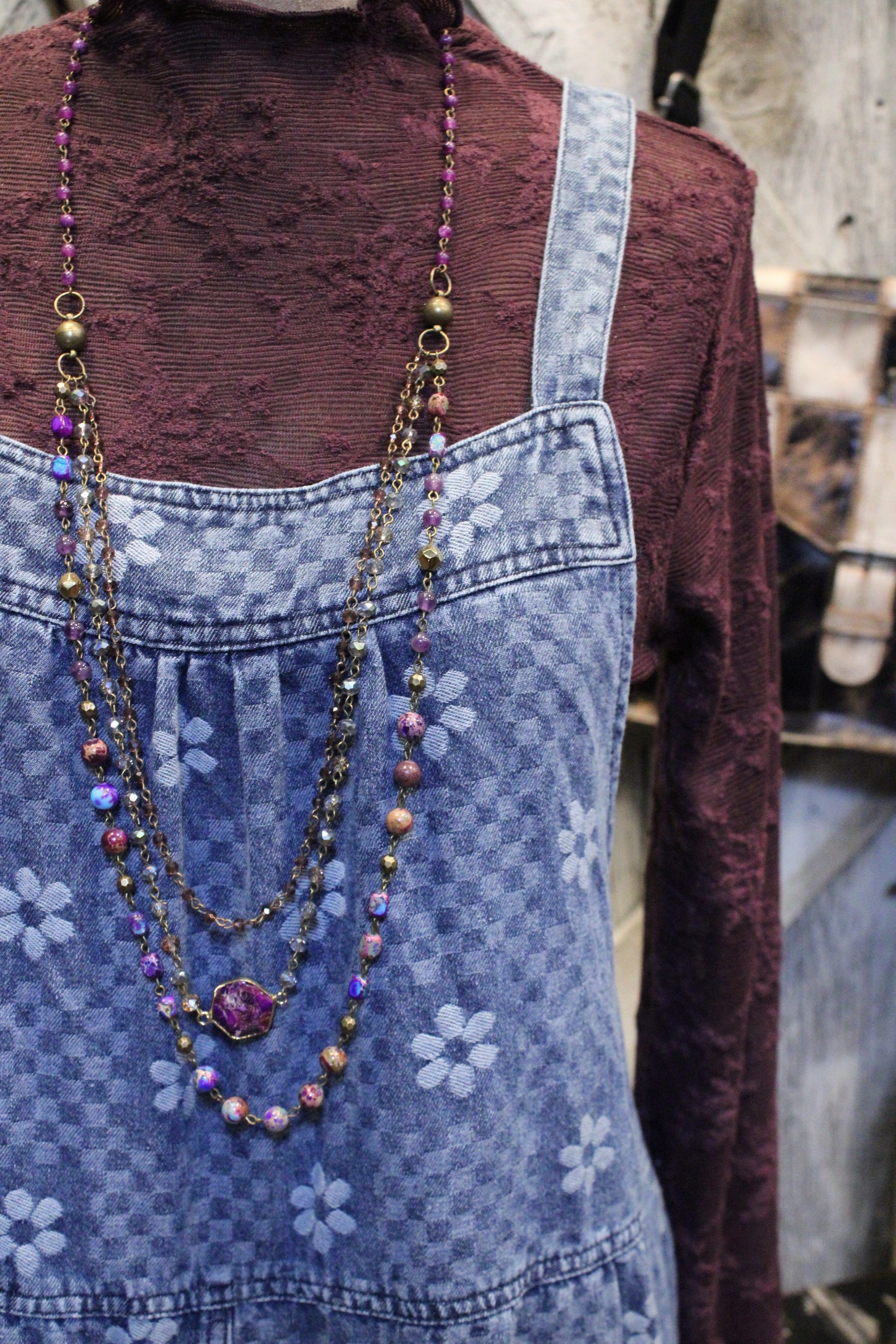 Daisy Denim Cotton Romper