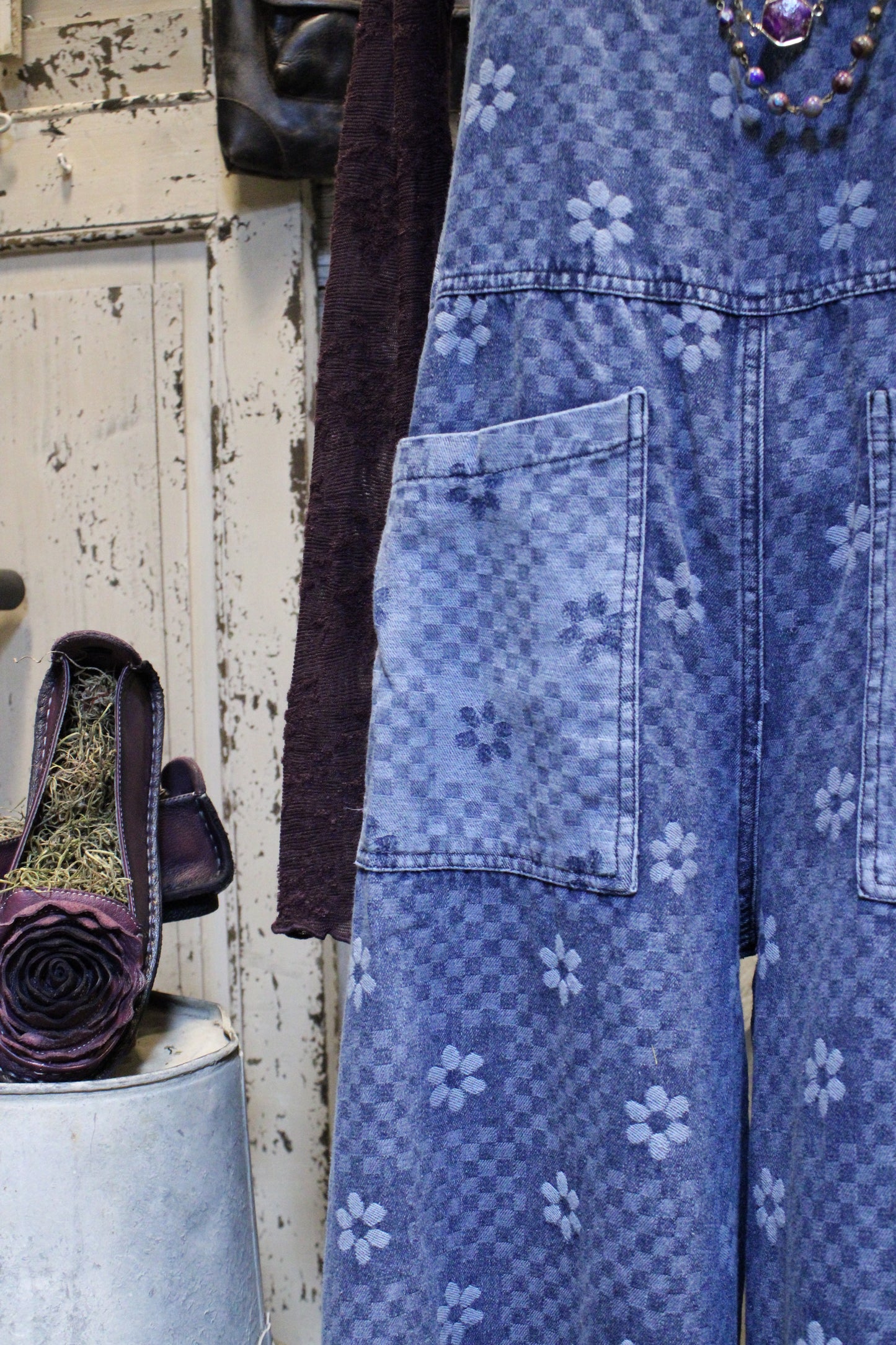 Daisy Denim Cotton Romper