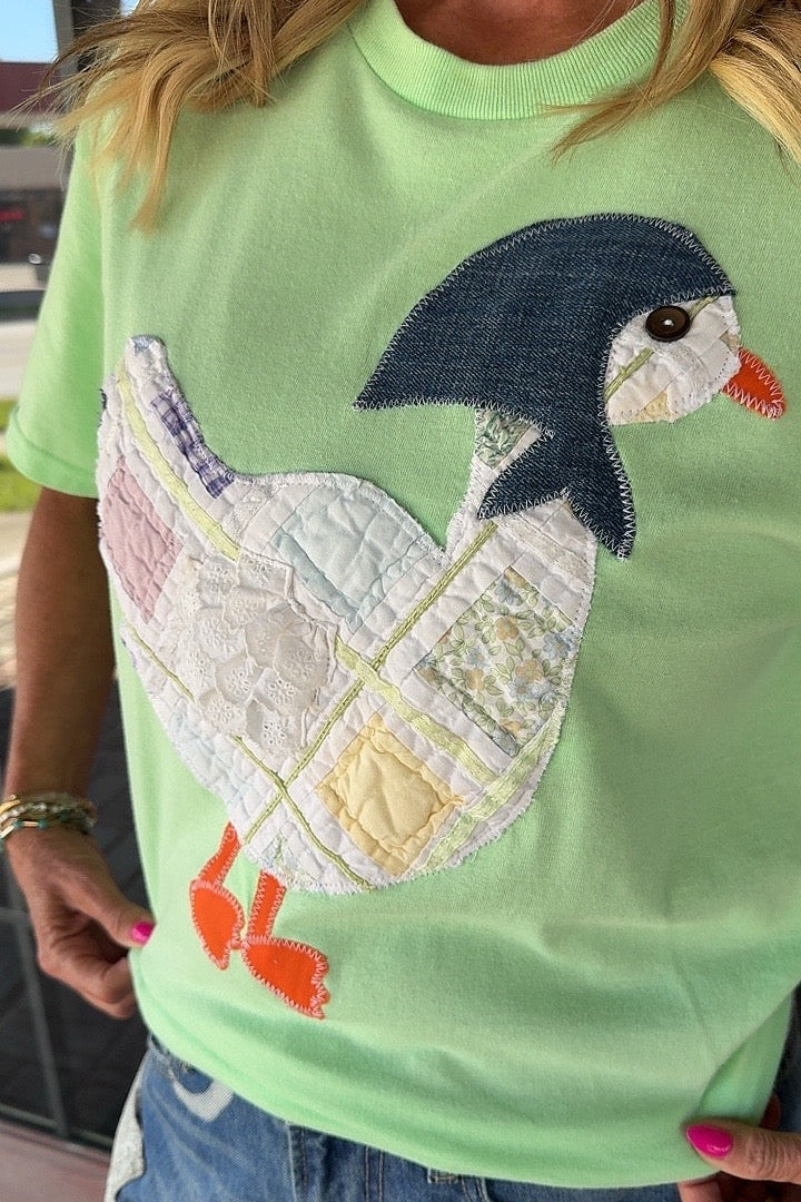 FGO Lucy Goosey Quilt Applique T-shirt
