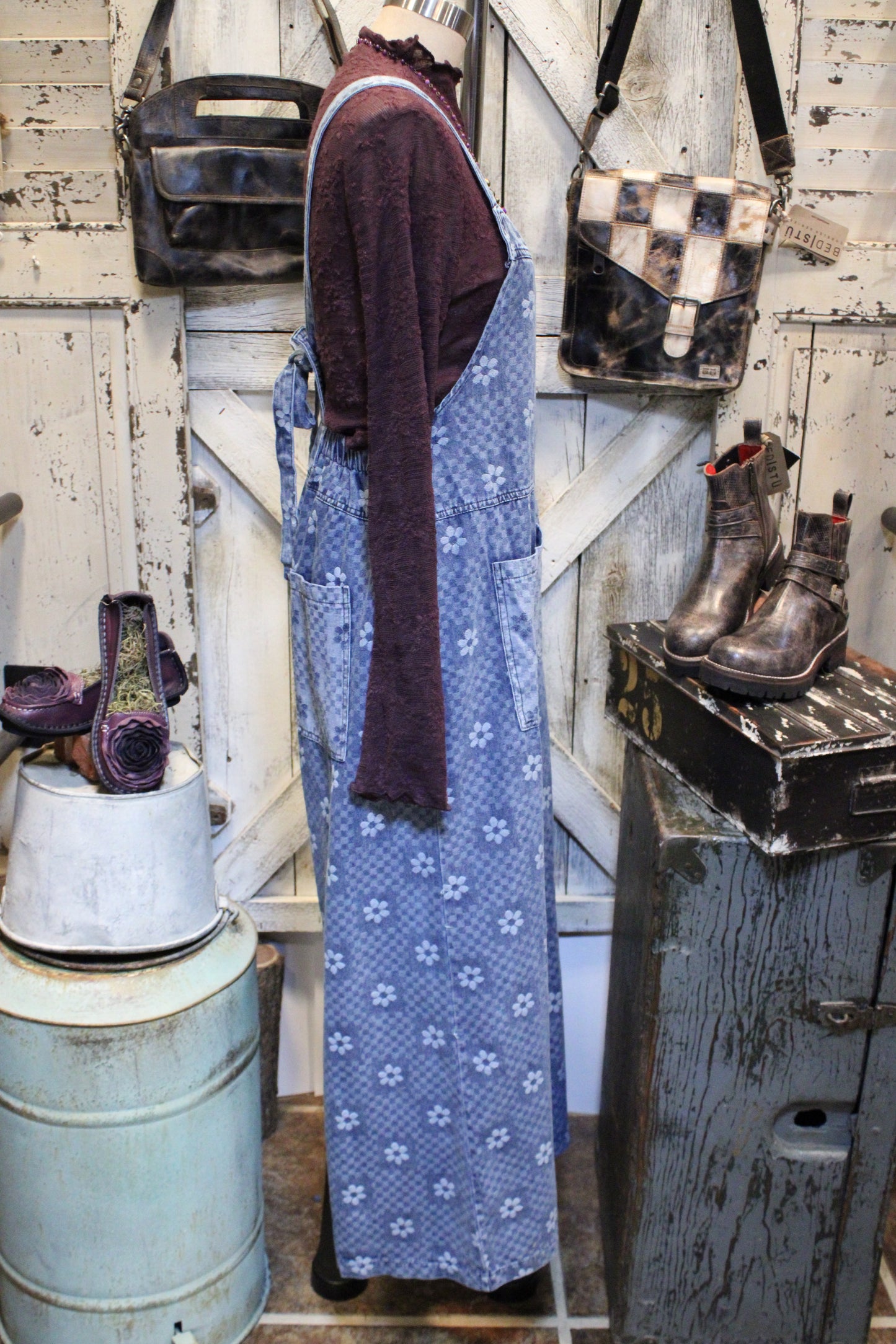 Daisy Denim Cotton Romper