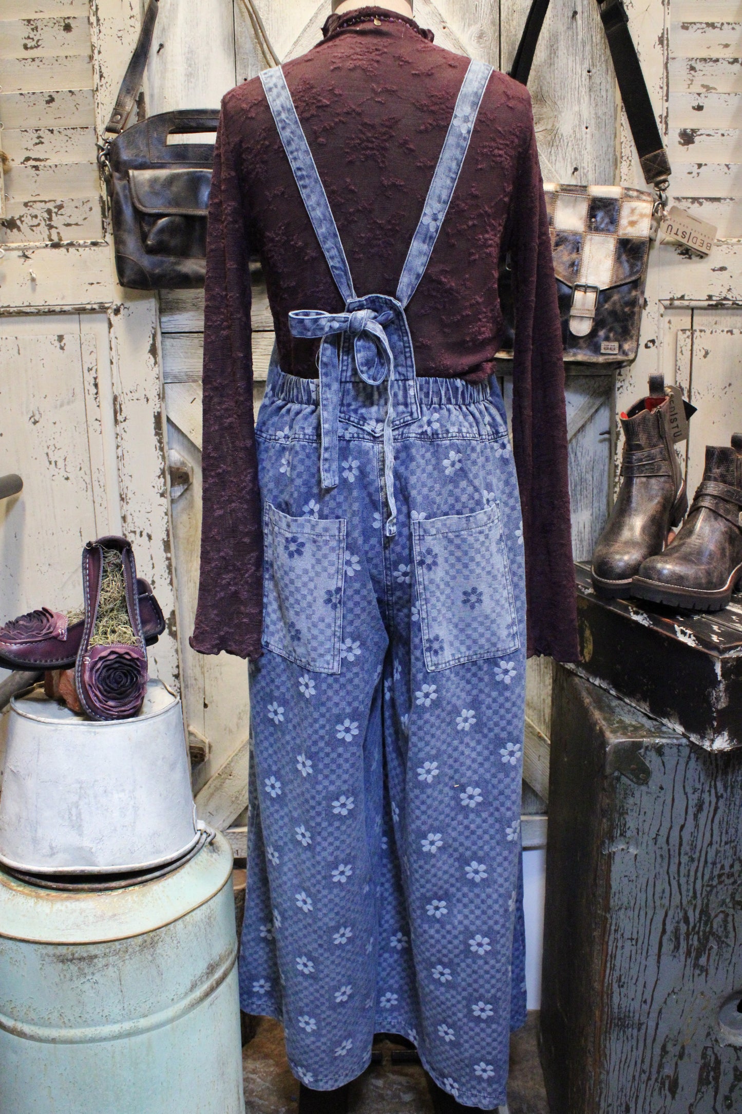 Daisy Denim Cotton Romper