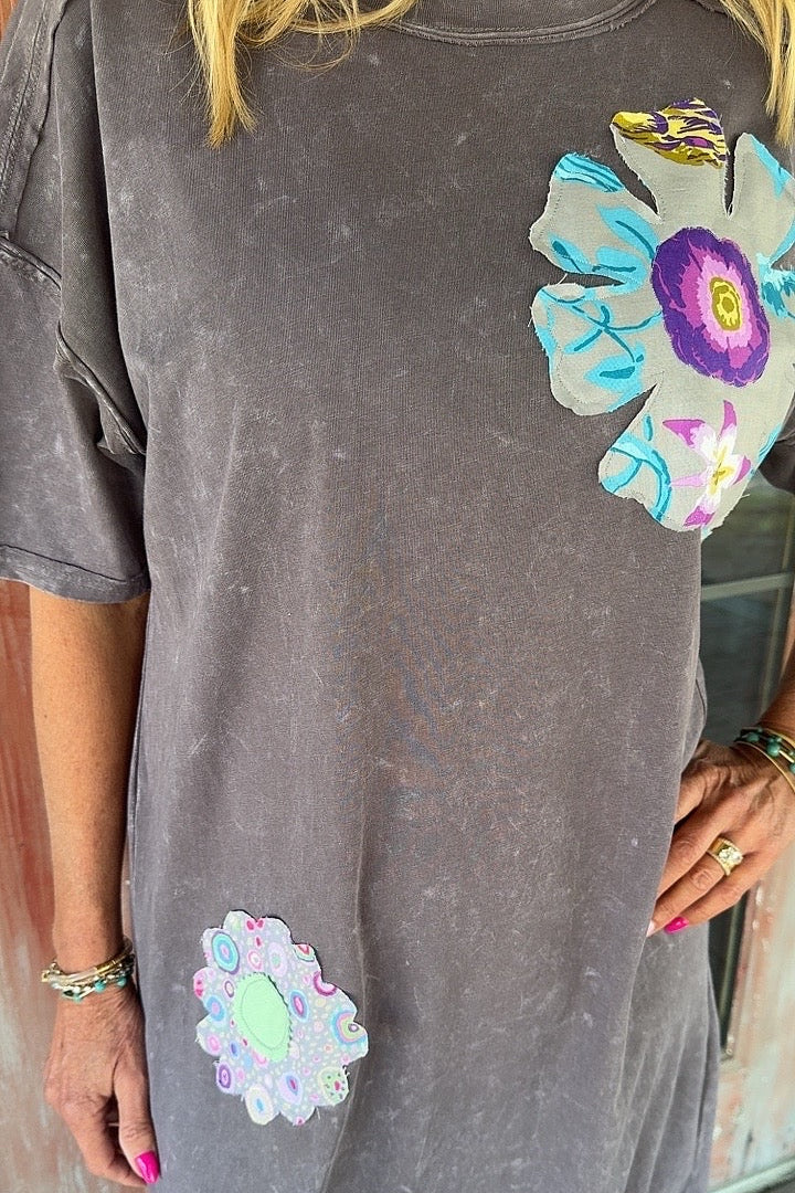 FGO Patchy Petals Applique Dress