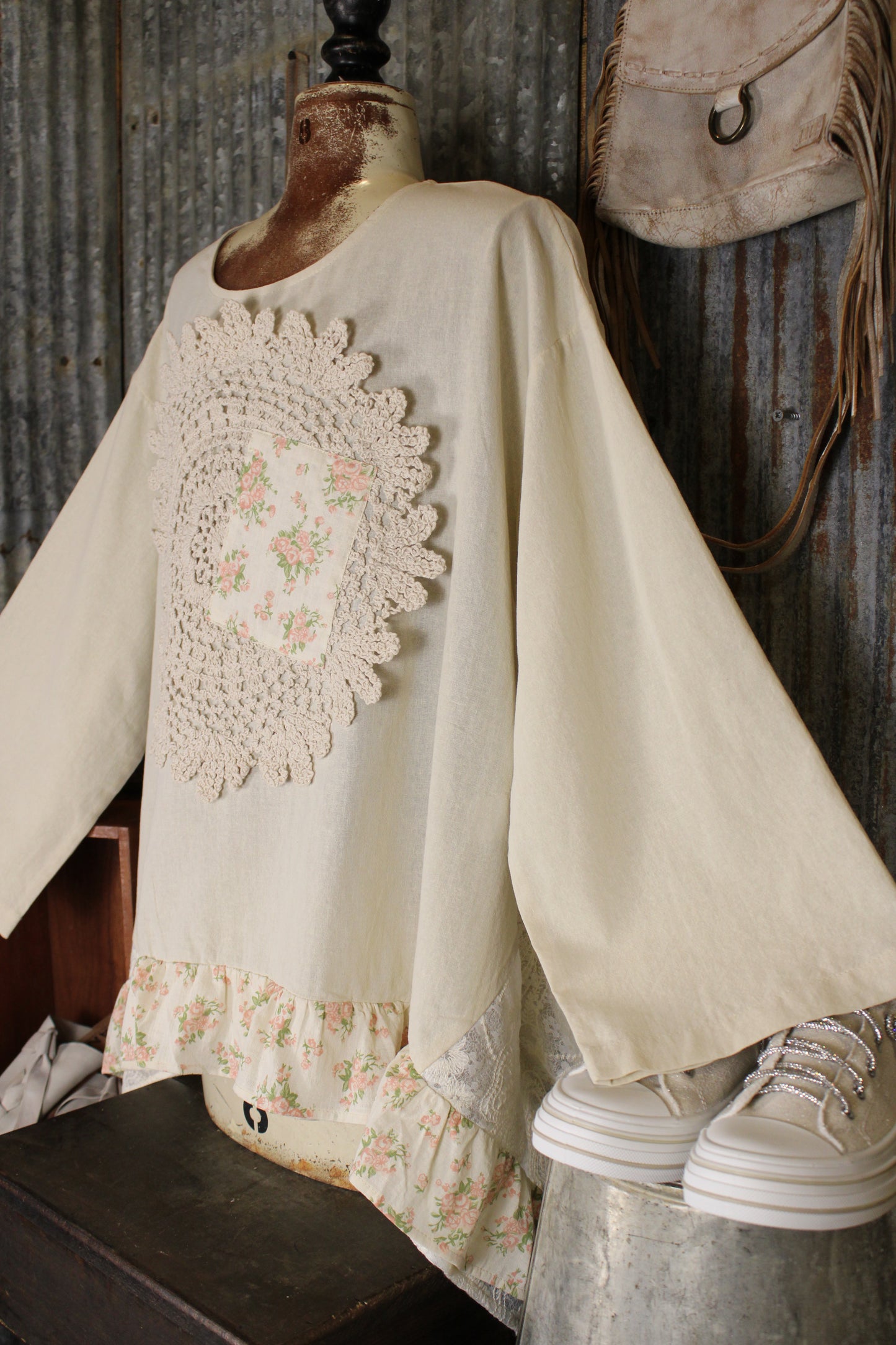 Vintage Petal Beige Top