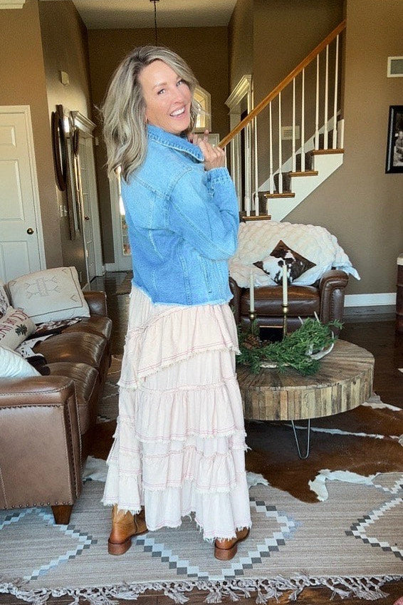 Rosy Ruffle Skirt