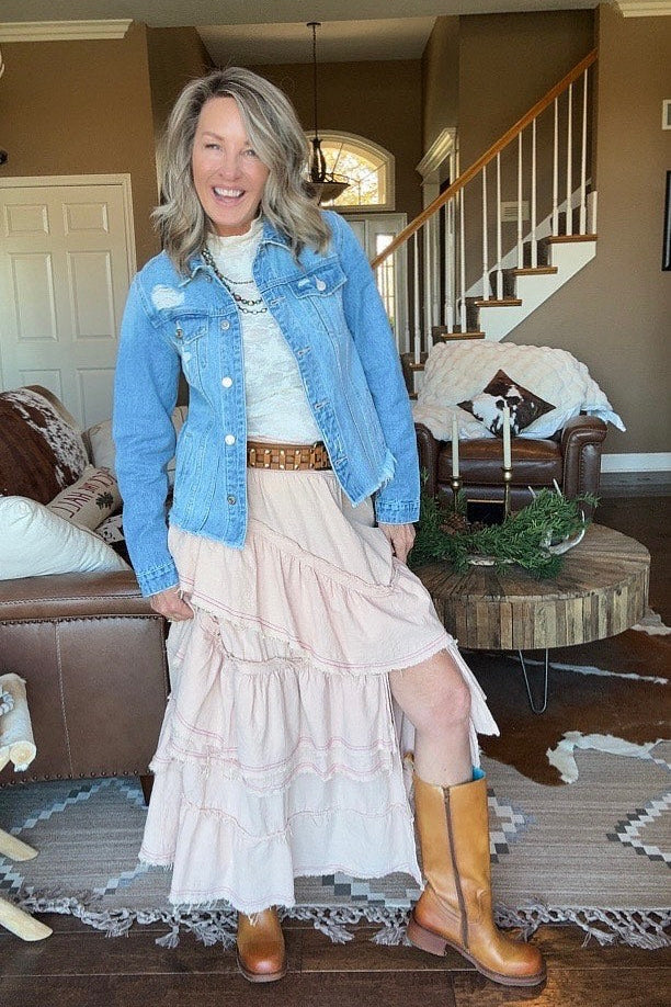 Rosy Ruffle Skirt