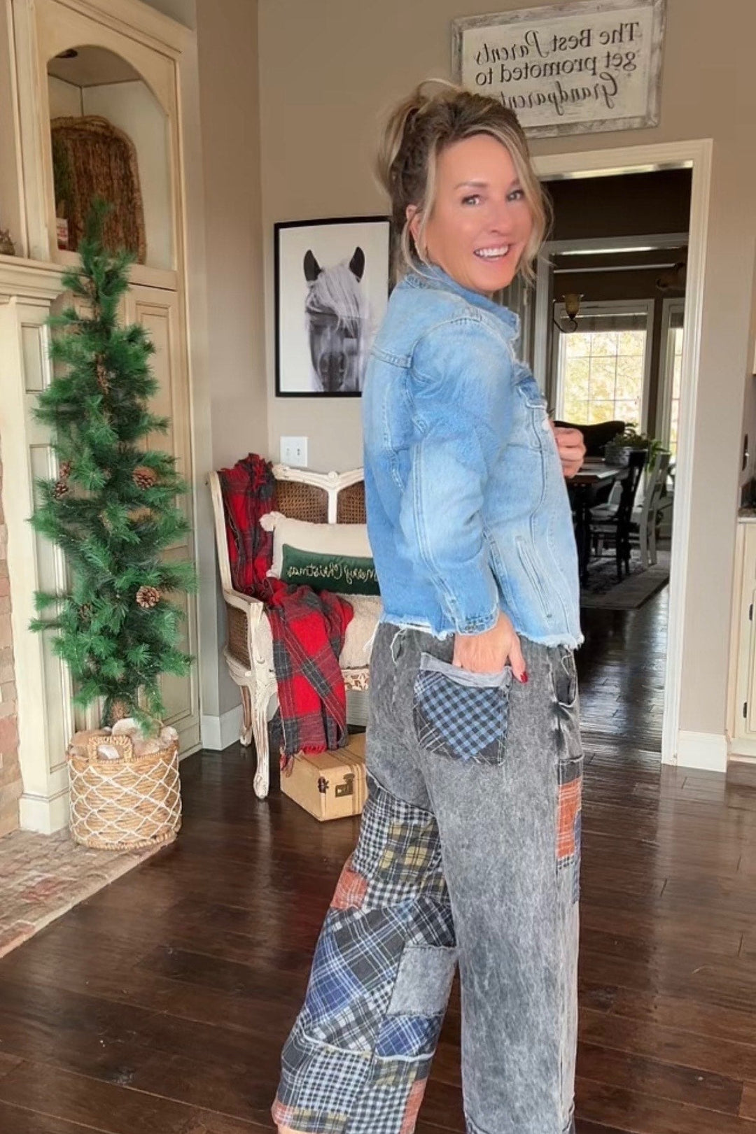 Ash And Plaid Pants