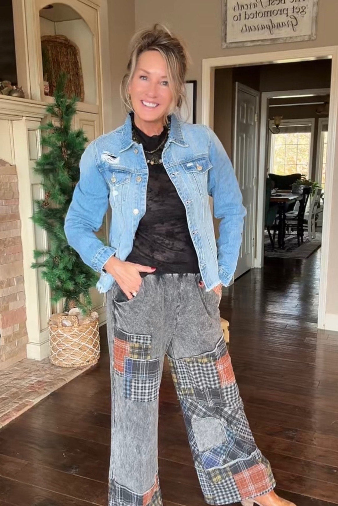 Ash And Plaid Pants