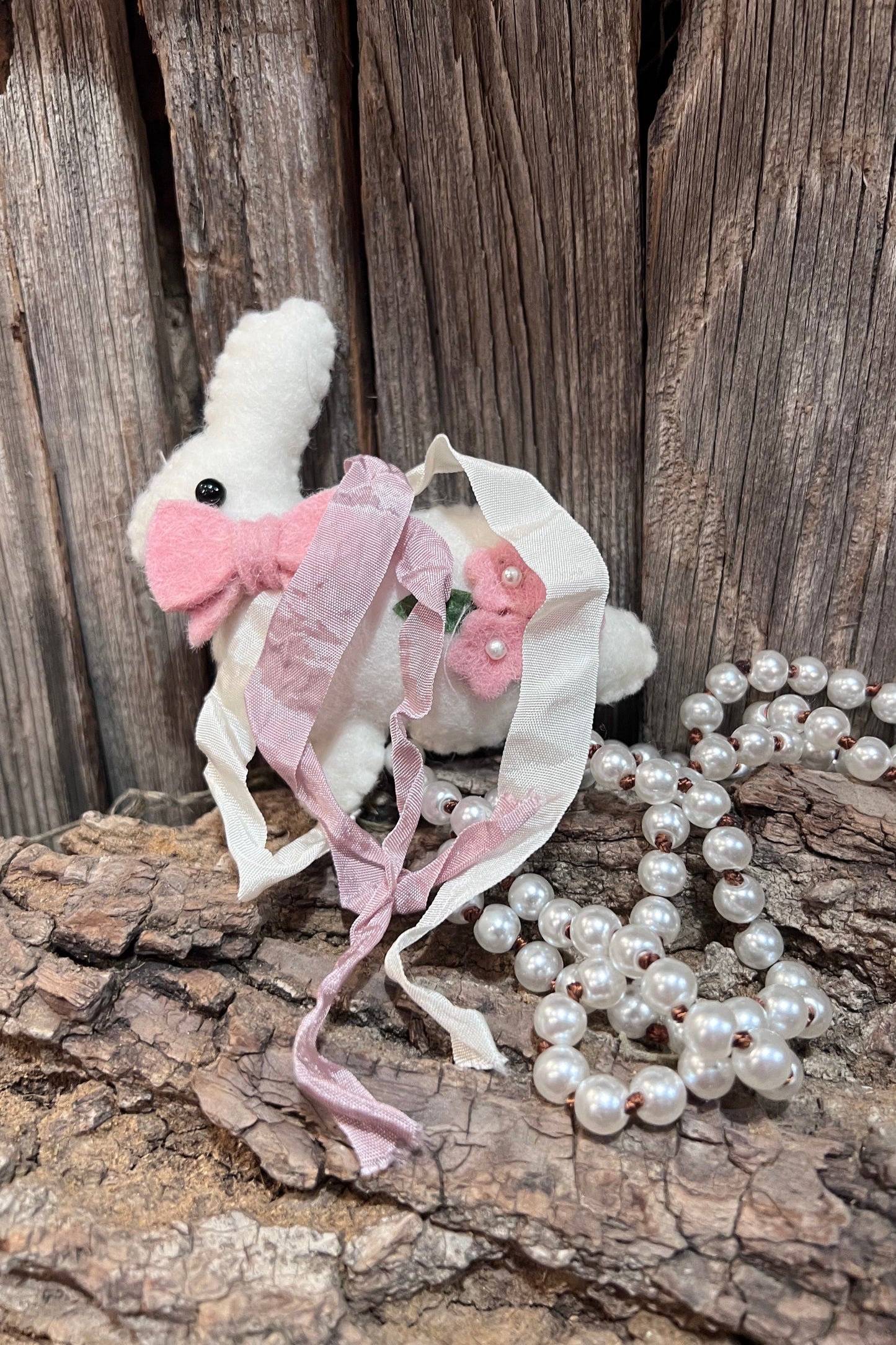 Plush Petal Bunny Necklace