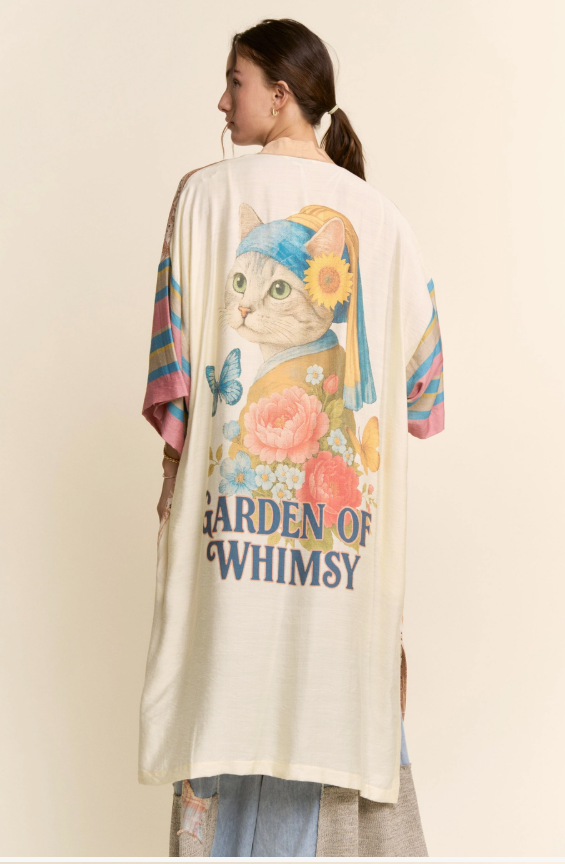 Whimsy Whiskers Kimono