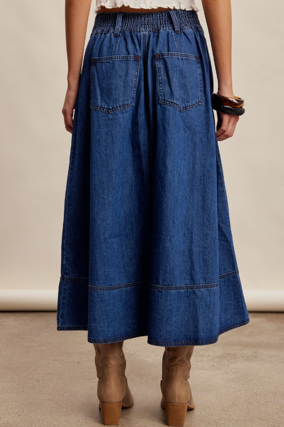 Classic Heritage Denim Skirt