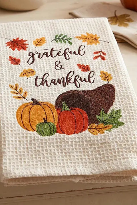 Grateful & Thankful Kitchen Towel