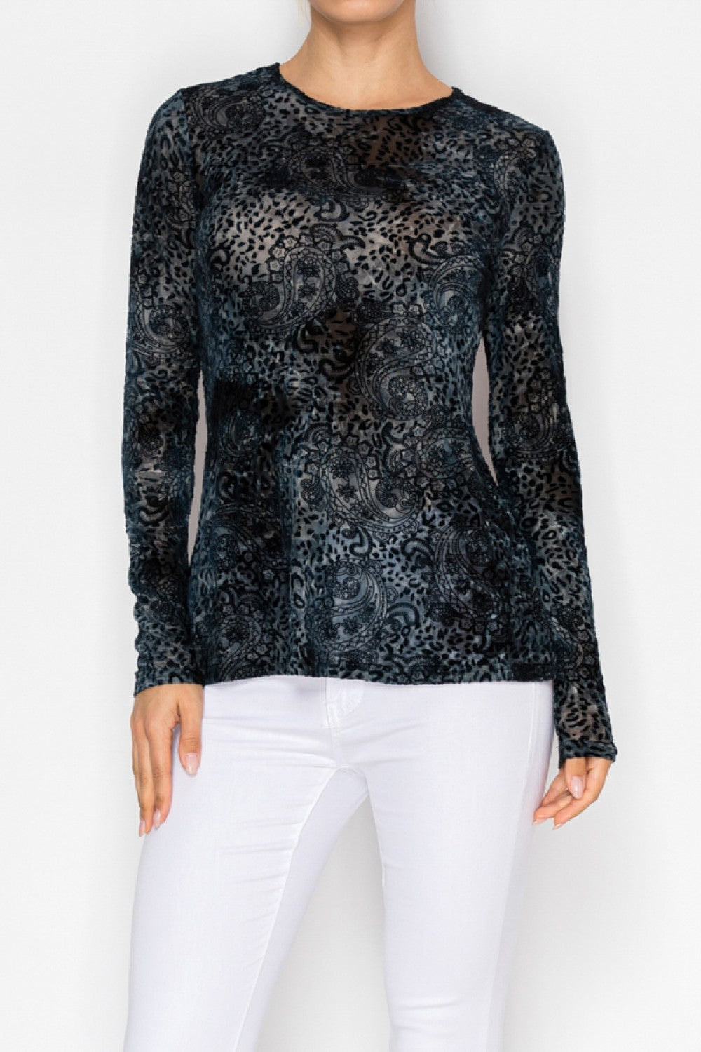 Jungle Mirage Mesh Top