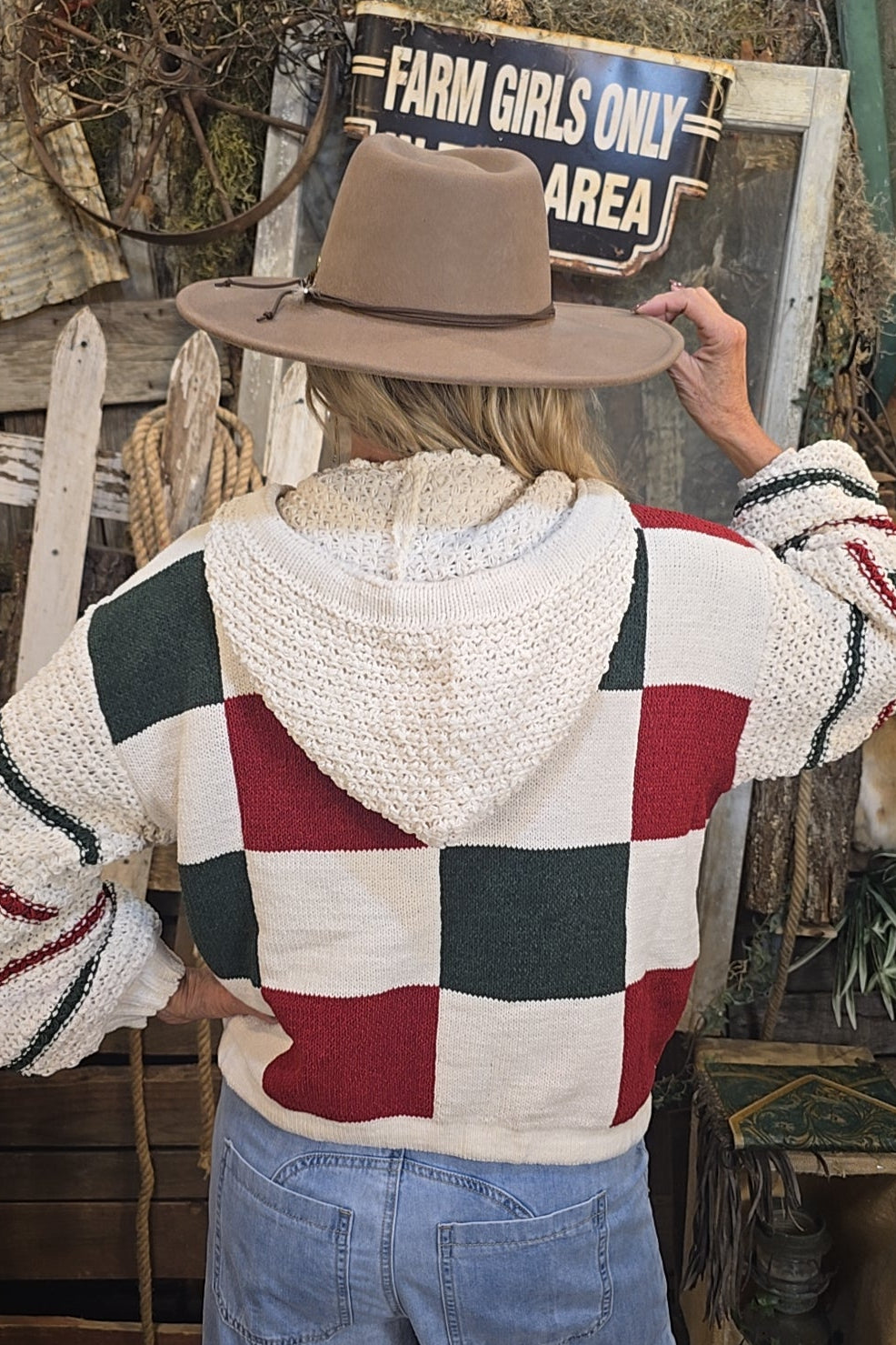 Yuletide Charm Hooded Sweater