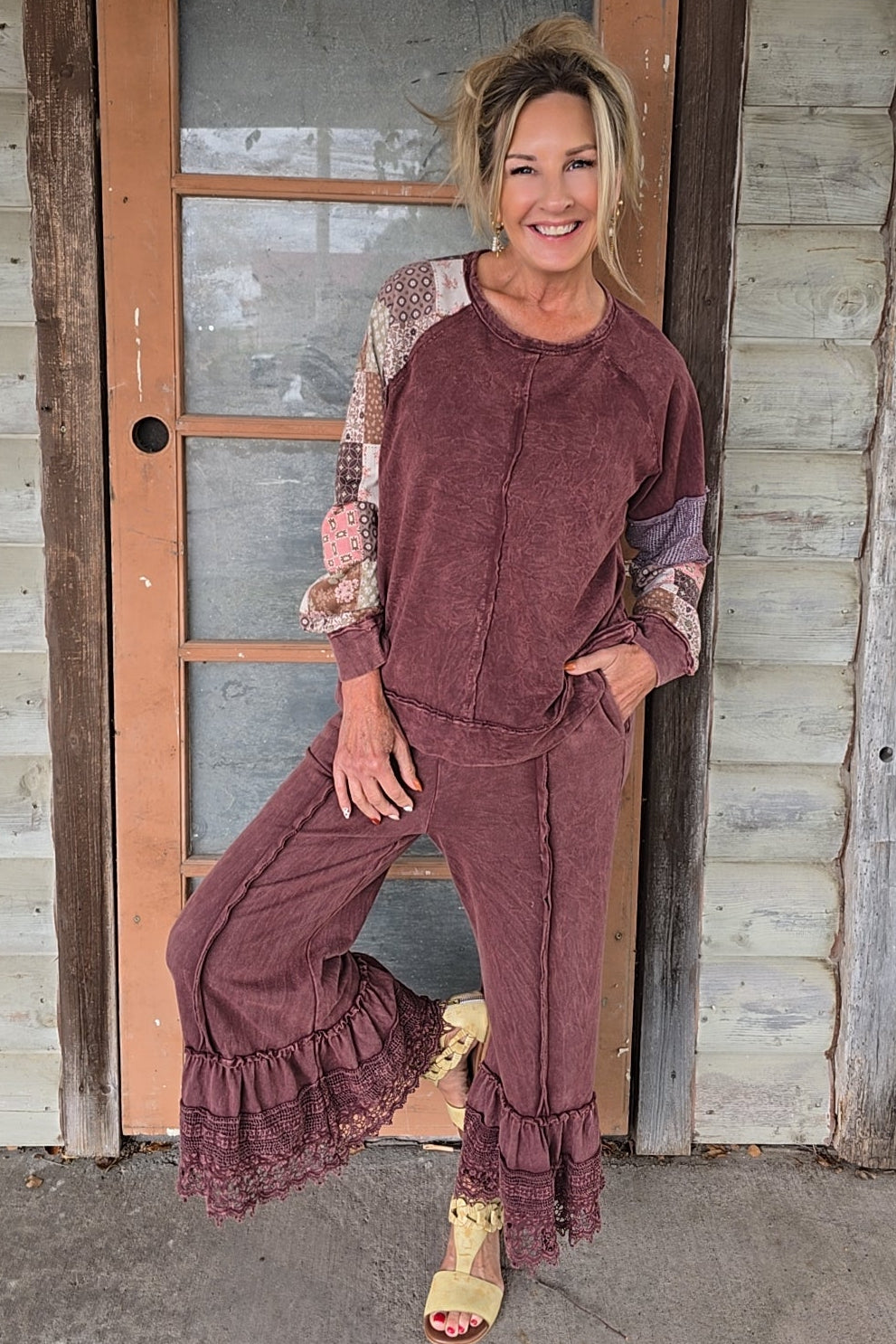 Mulberry Dream Lace Pants