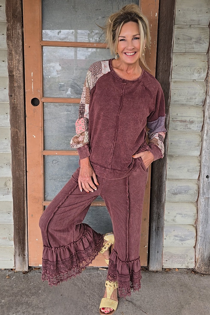 Mulberry Dream Lace Pants