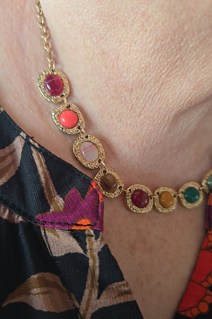 Florentine Gemstone Necklace