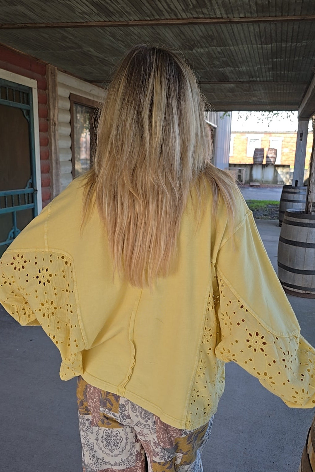 Vintage Eyelet Butter Blouse