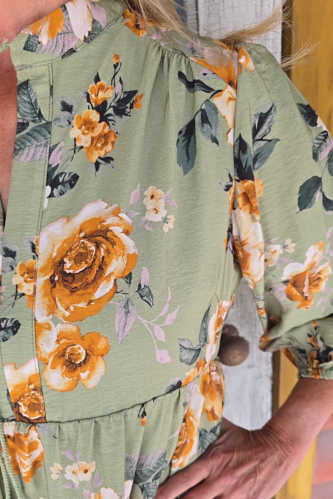 Sweet Sage Blossom Dress