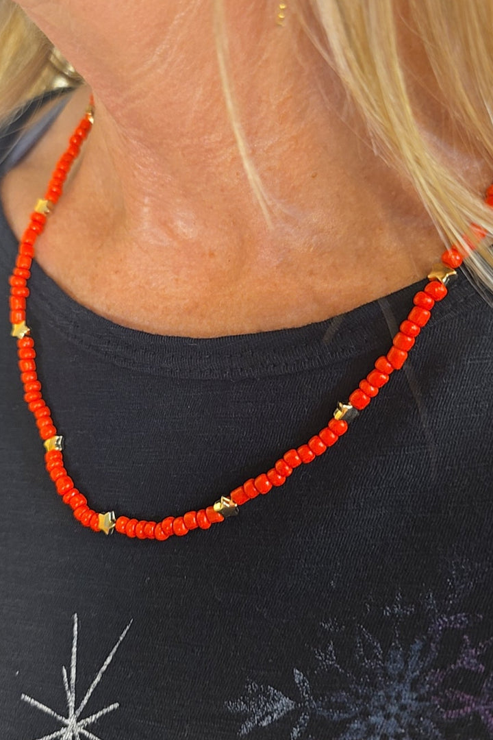 Crimson Starlight Necklace