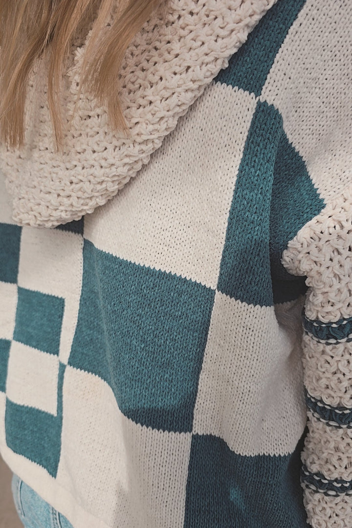 Cedar &amp; Cream Hooded Sweater