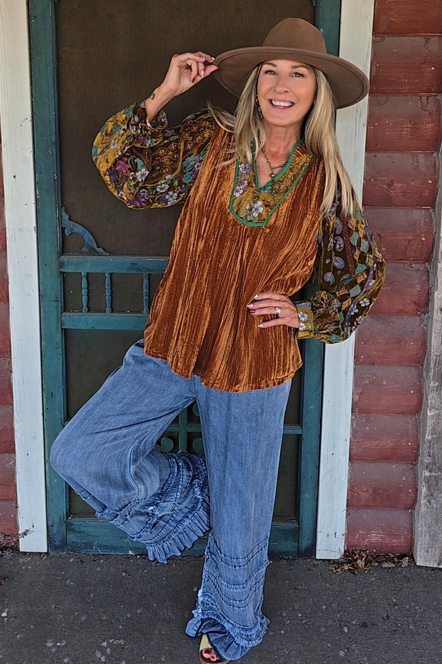 Paisley Poet Blouse