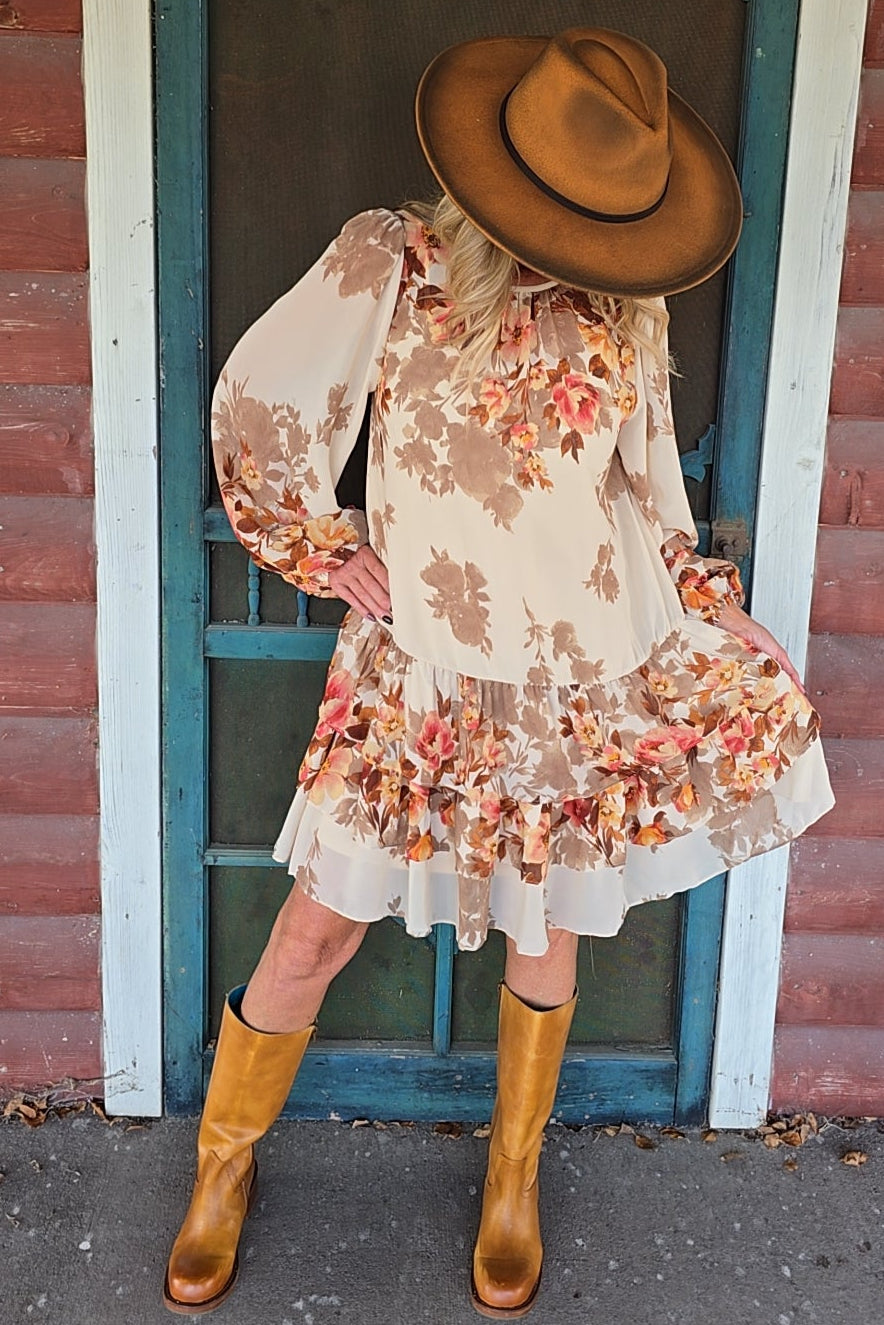 Autumn Breeze Tiered Dress