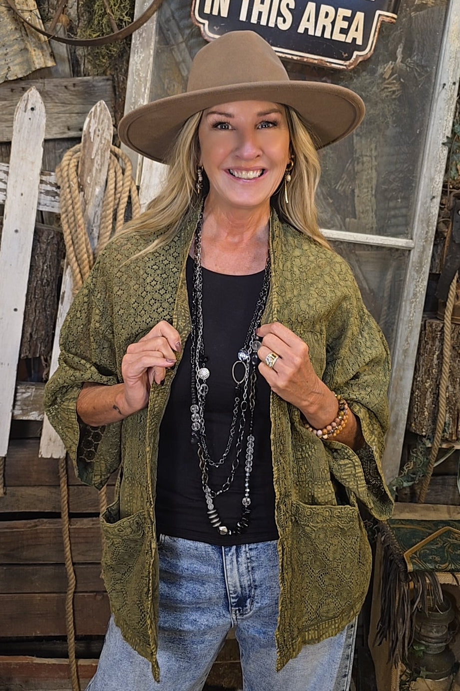 Shadowed Spruce Cotton Cardigan