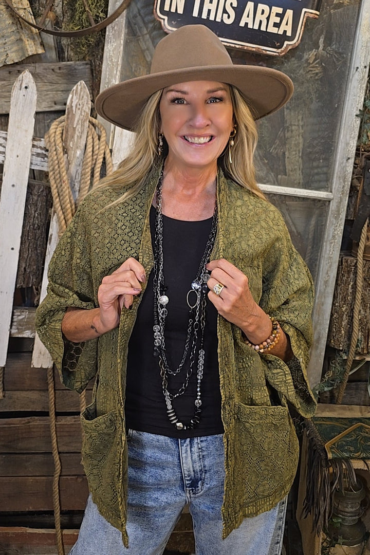 Shadowed Spruce Cotton Cardigan