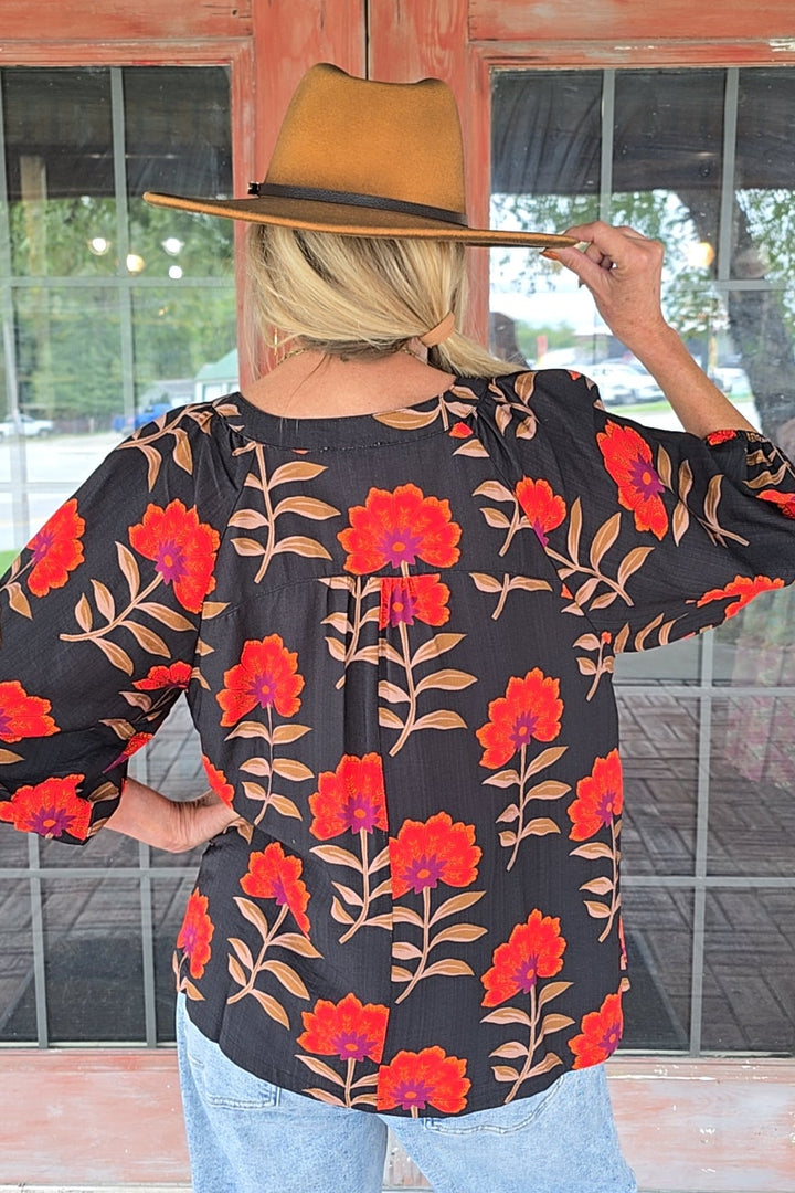 Scarlet Garden Blouse