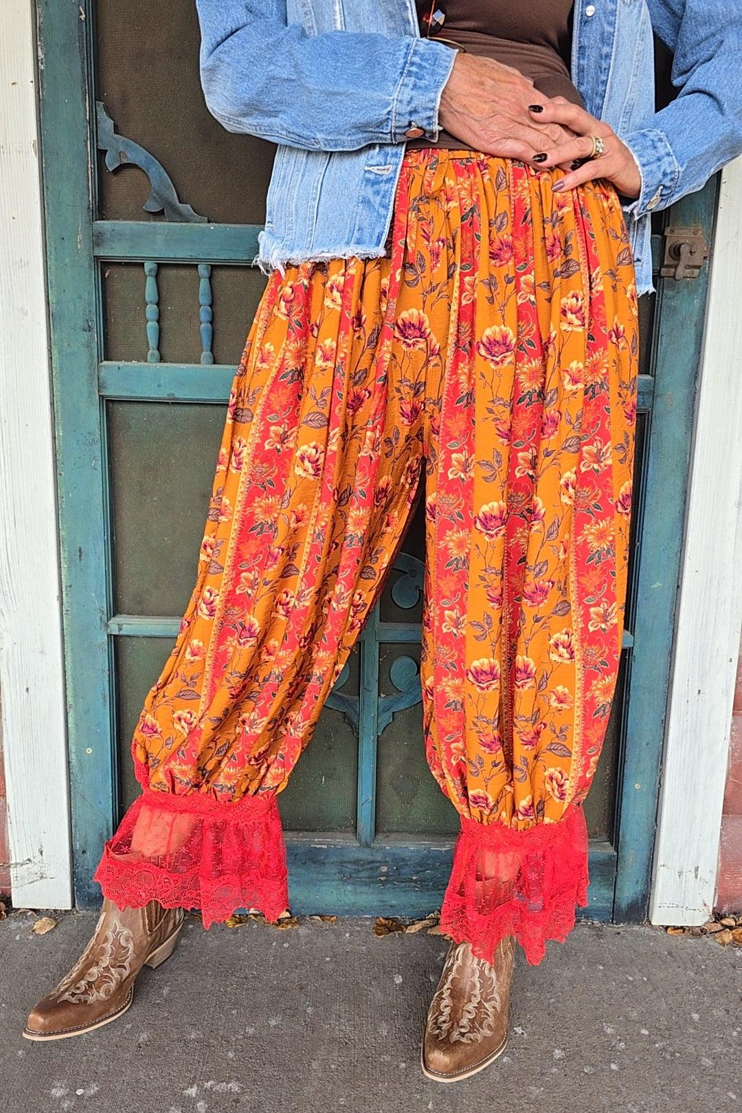 Rustic Flame Party Pants