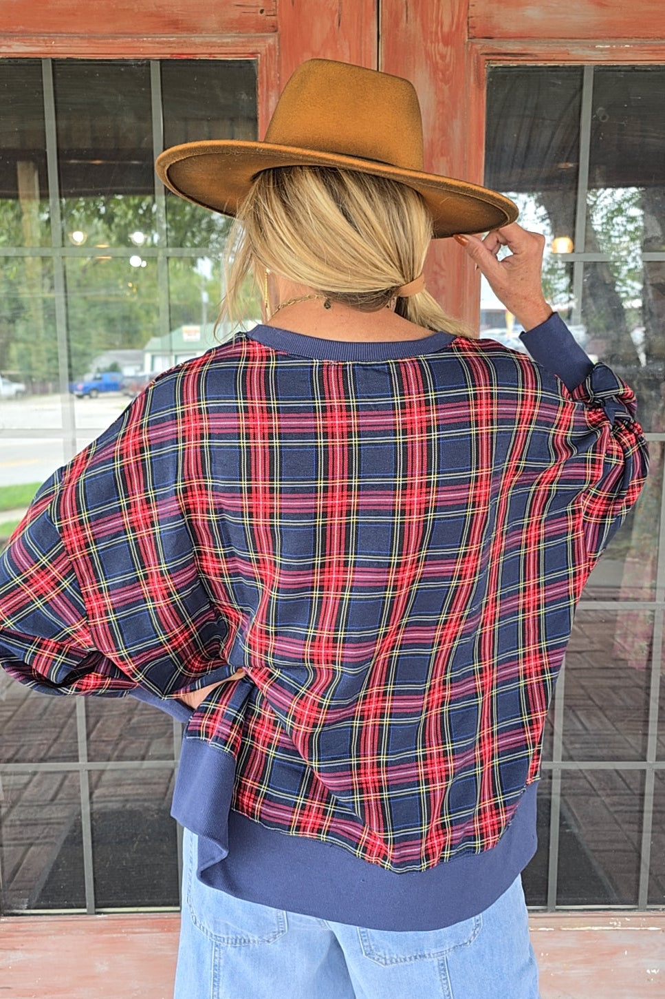 Merry Mirth Plaid Top