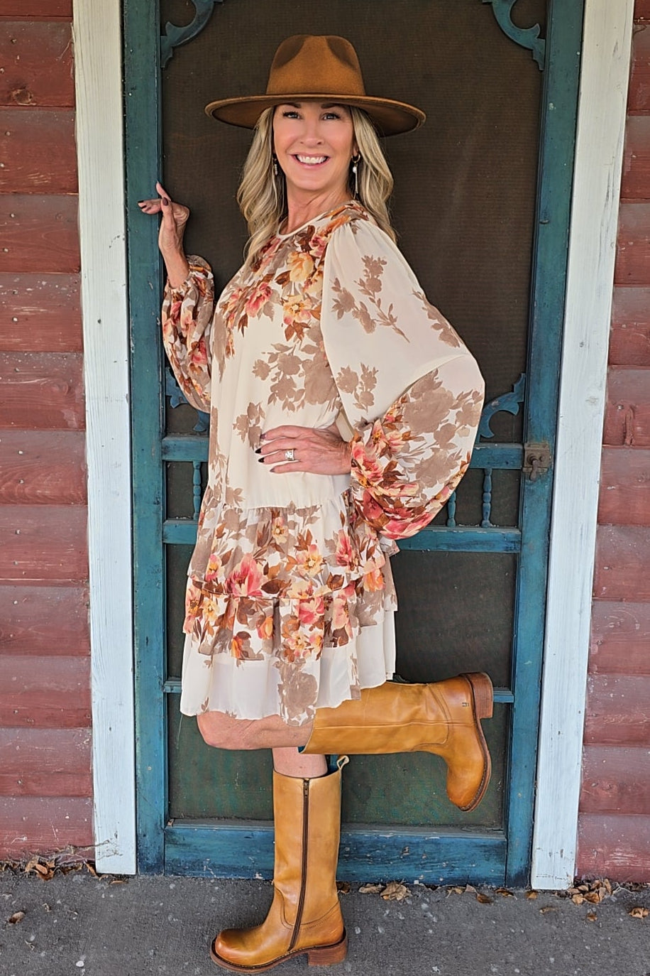 Autumn Breeze Tiered Dress