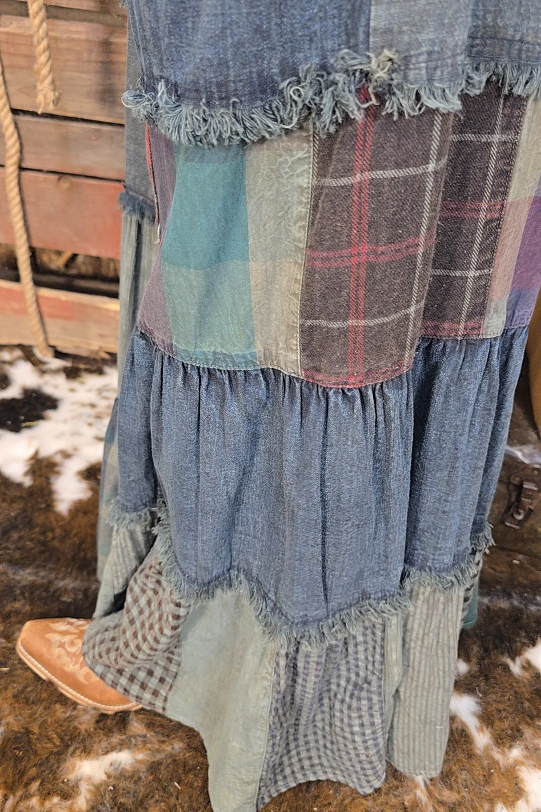Frayed Frontier Pants