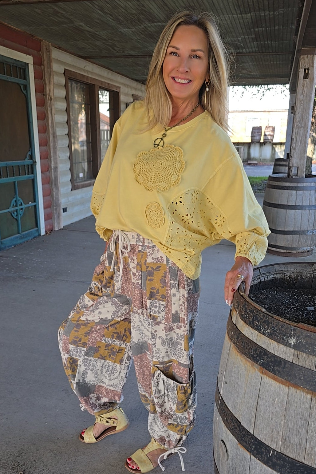 Vintage Eyelet Butter Blouse