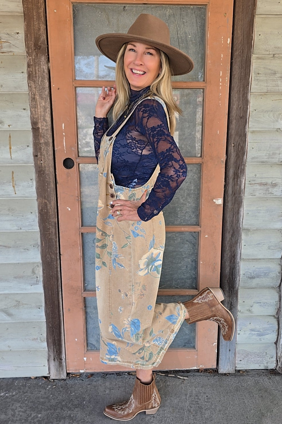 Country Blossom Overalls