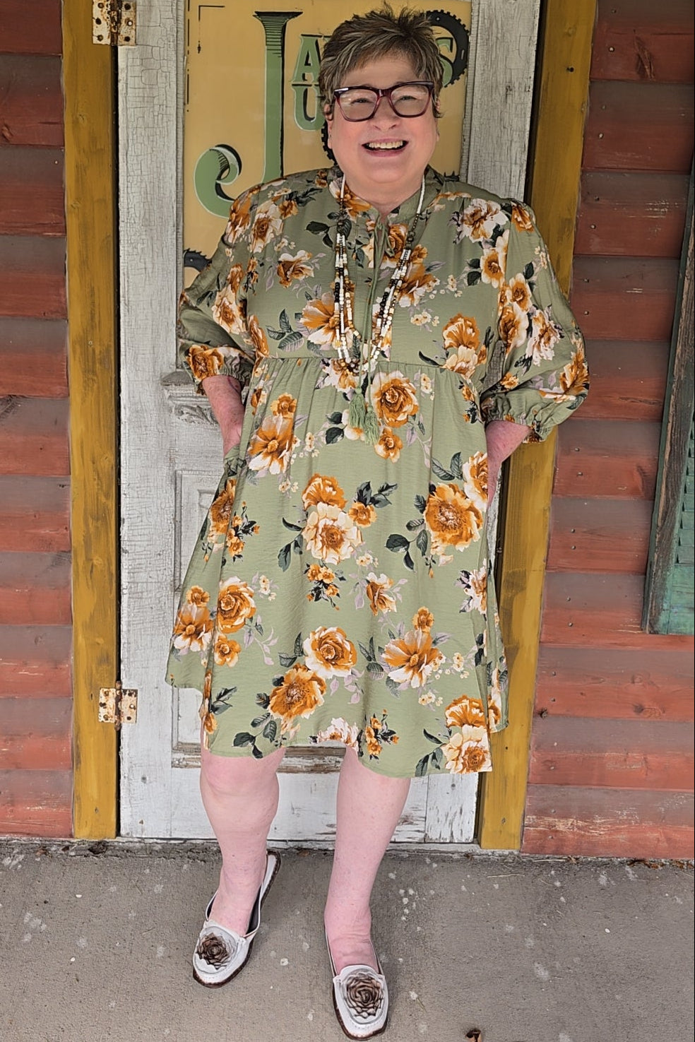Sweet Sage Blossom Dress