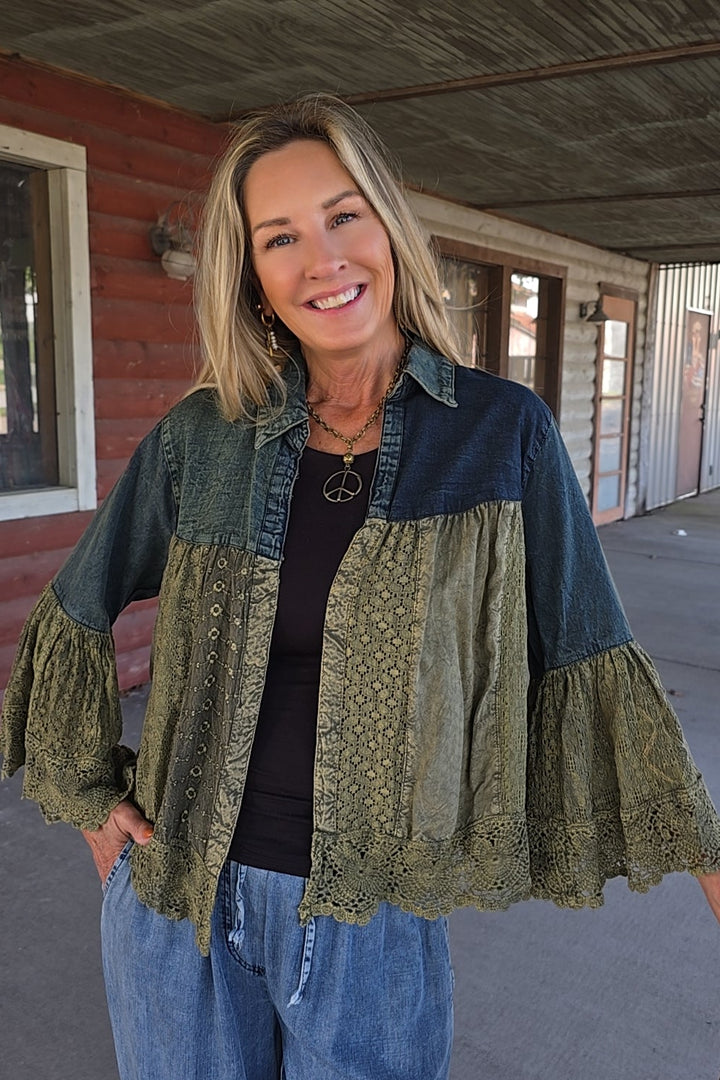 Sedona Sunset Gravel Lace Cardigan
