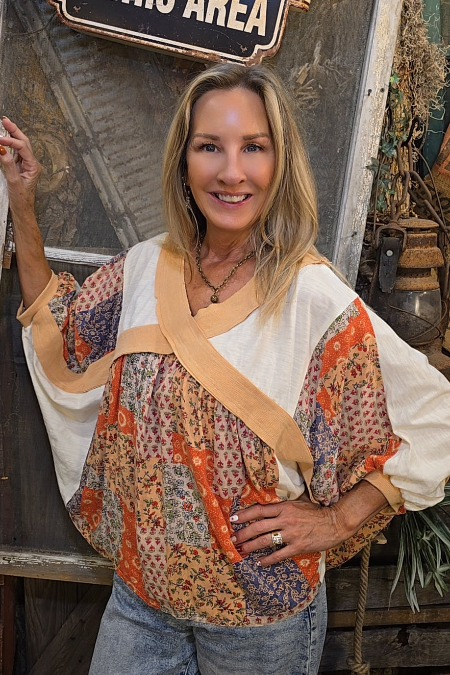 Autumn Canyon Poncho Top