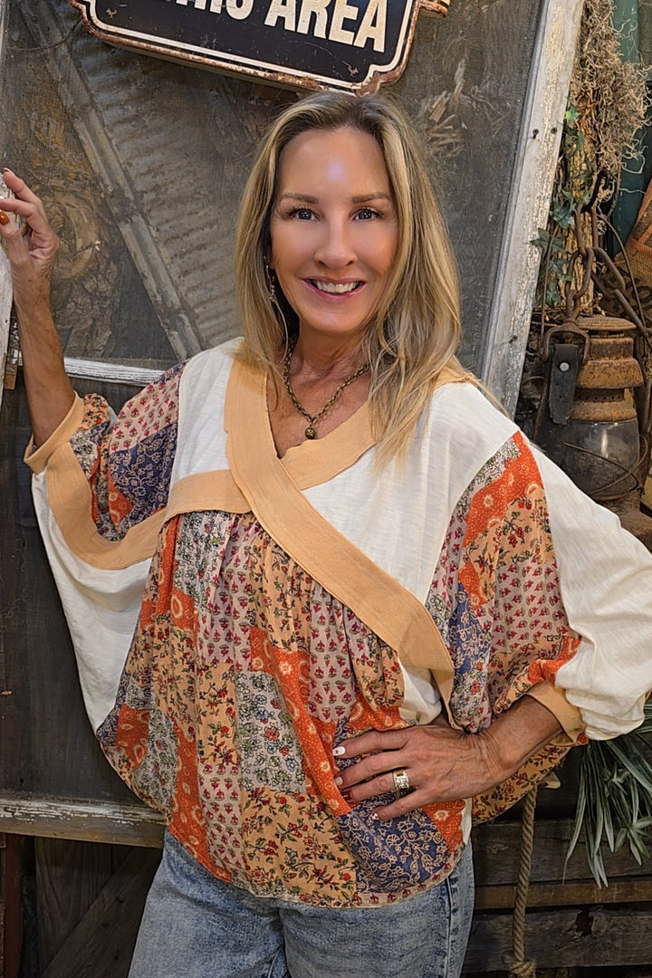 Autumn Canyon Poncho Top