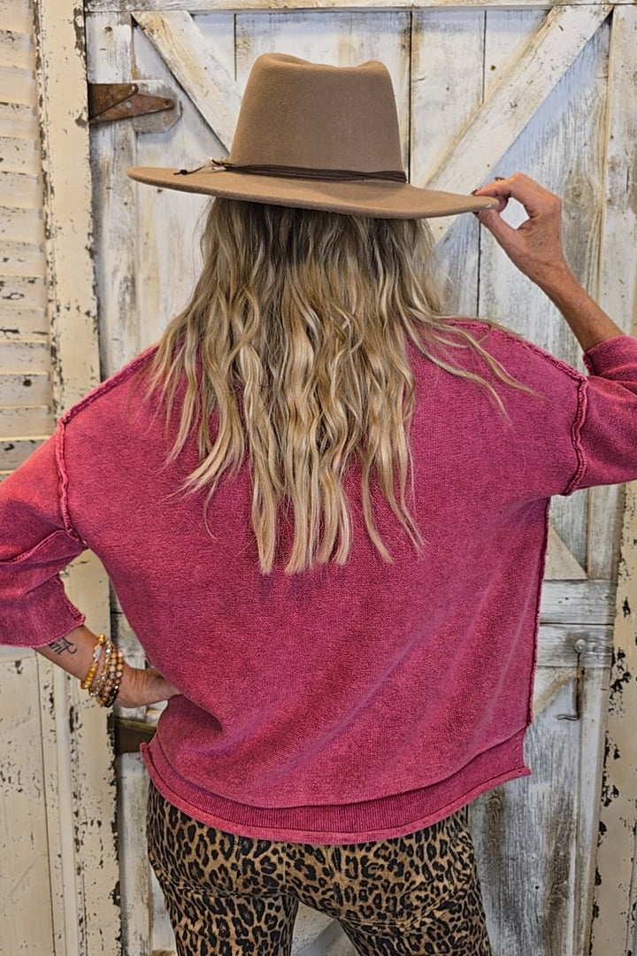Cabernet Sweater Top