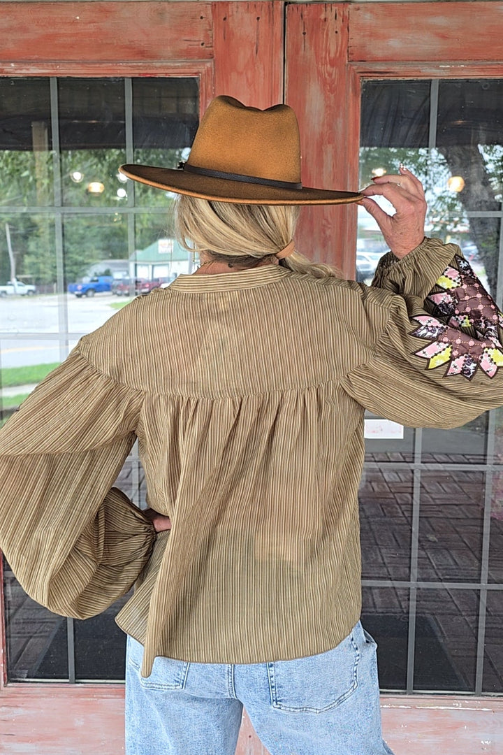 Heritage Star Sage Blouse