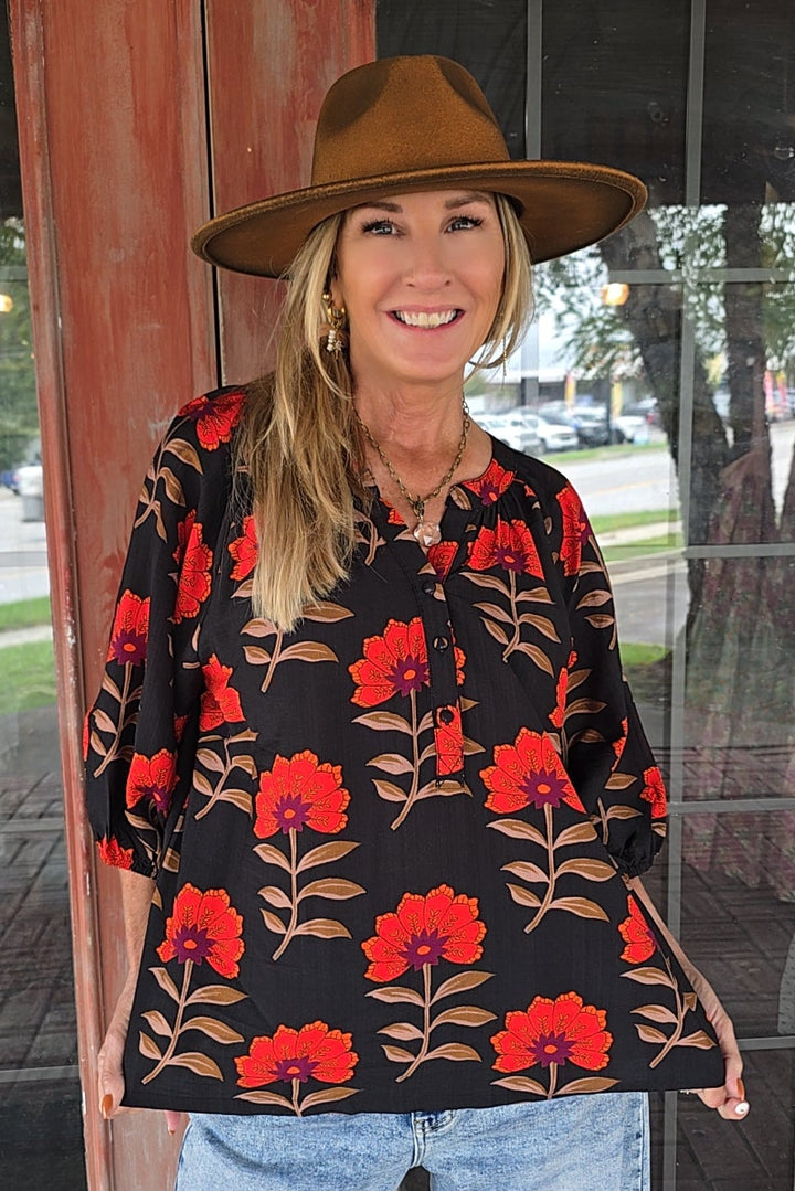 Scarlet Garden Blouse