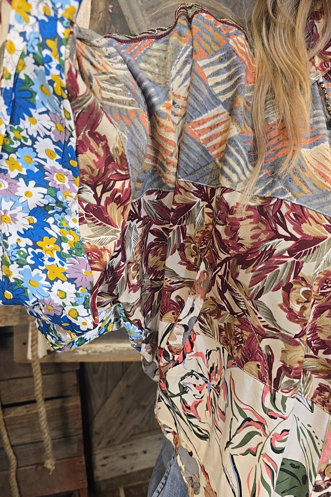 Floral Mosaic Blouse