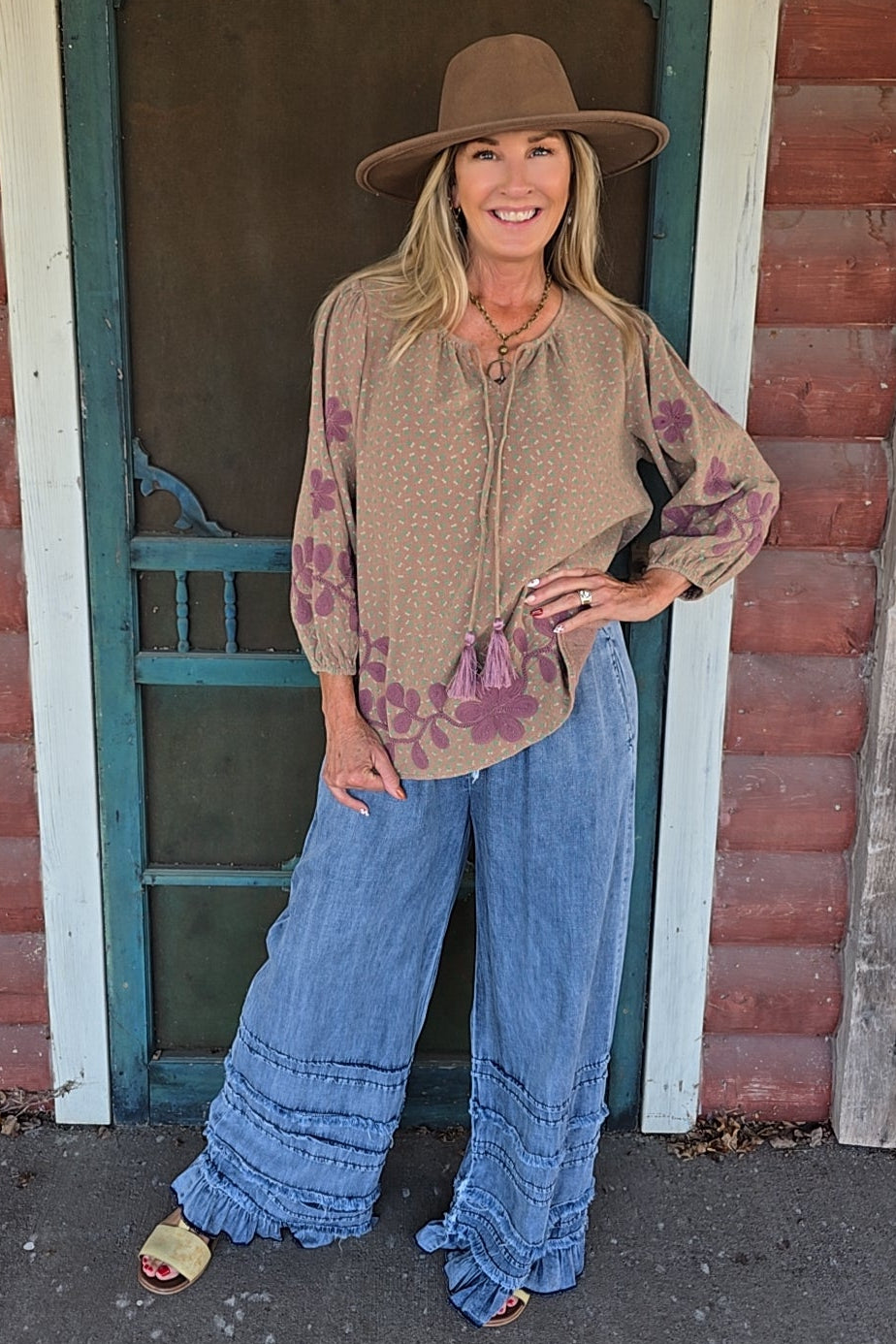 Rustic Lilac Blouse