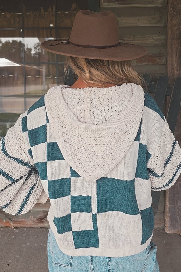 Cedar &amp; Cream Hooded Sweater