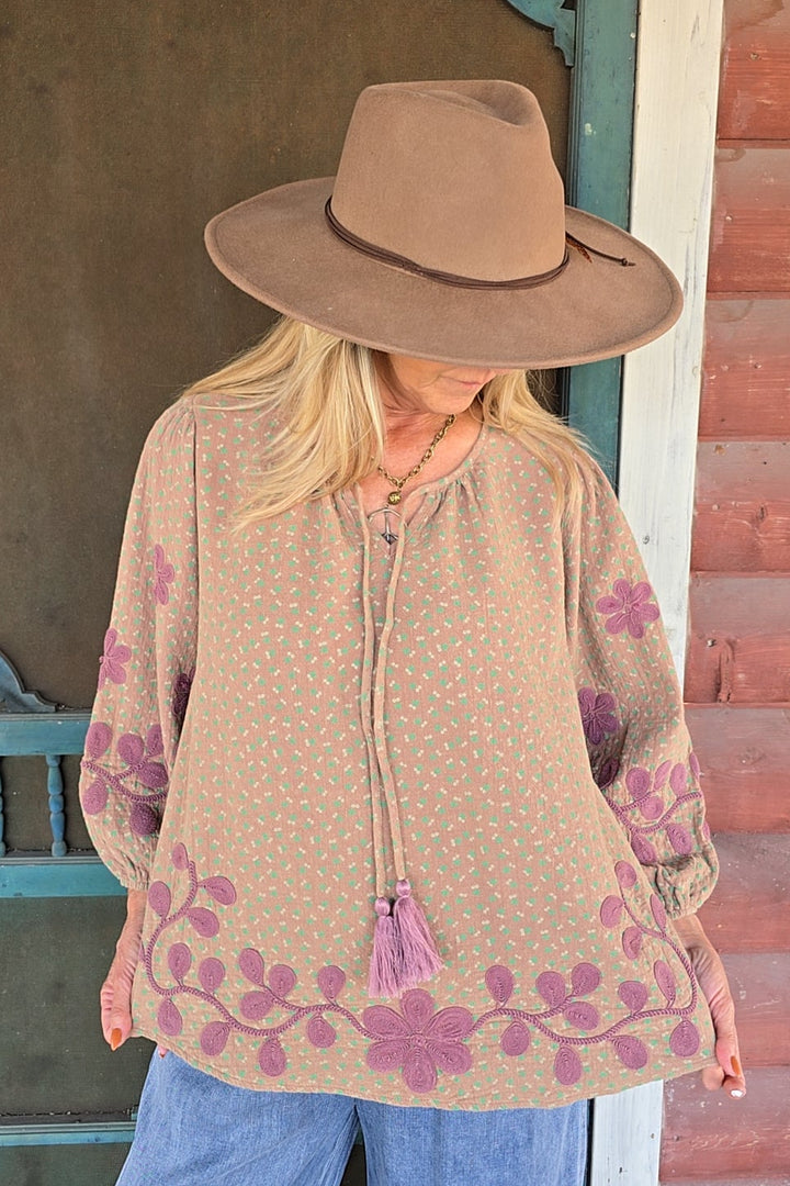 Rustic Lilac Blouse