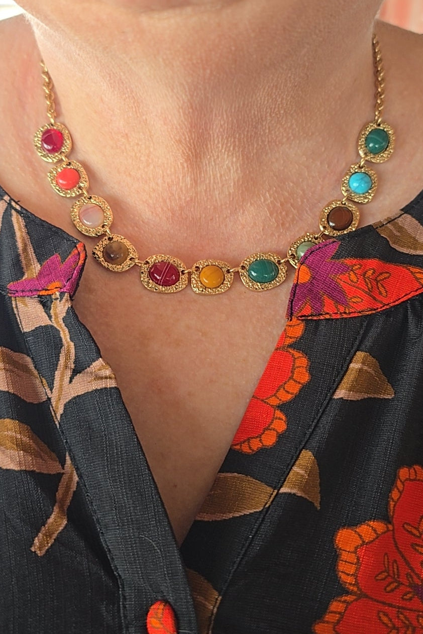 Florentine Gemstone Necklace