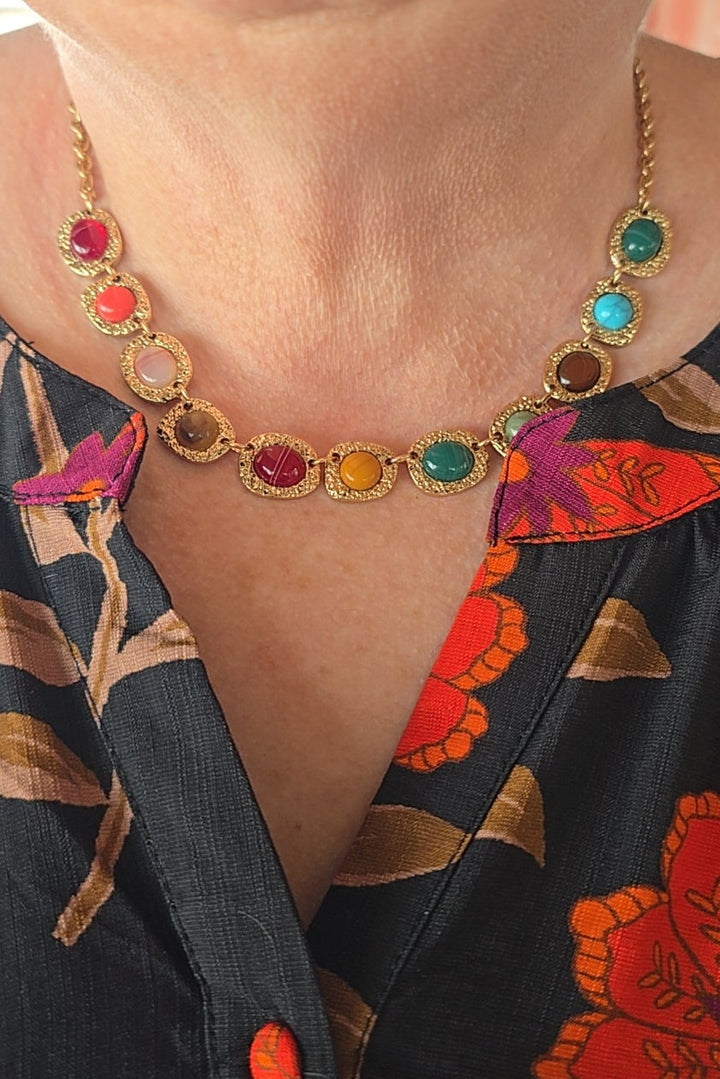 Florentine Gemstone Necklace